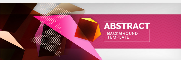 dark color geometric abstract background 3d vector image
