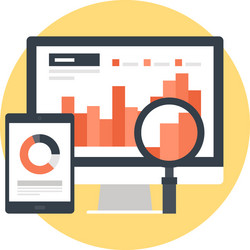 Digital Analytics Monitoring vector image