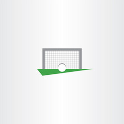 Football soccer icon goal net vector