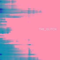 Glitch background digital image data vector