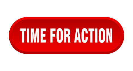 time for action button rounded vector image