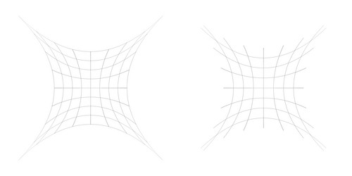 distorted abstract geometric shape elements vector image