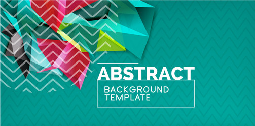 triangular low poly background design vector image