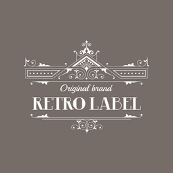 Elegant Retro Frame - Monogram Style vector image