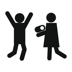 man woman and child icon vector