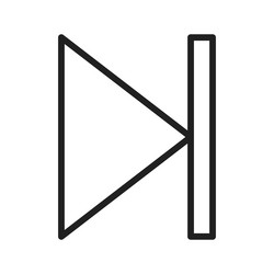 next track icon image suitable for mobile vector image