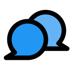 use chat box to send immediate messages vector image