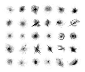 abstract shapes from lines vector image