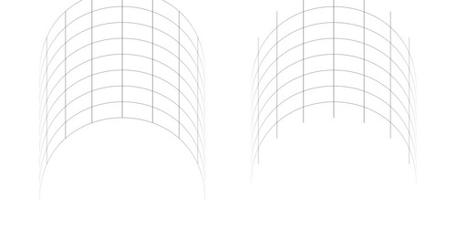 distorted abstract geometric shape elements vector image