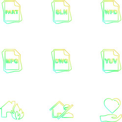 file type files documents eps icons set vector image