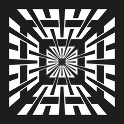 maze shape abstract labyrinth pattern square vector image
