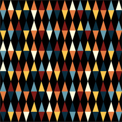Retro Triangles Seamless Pattern vector image