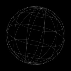 wireframe grid mesh sphere globe ball vector