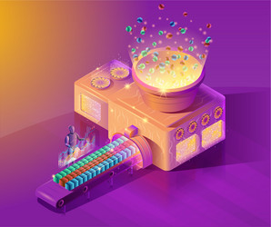 AI Data Analytics & Forecasting vector image