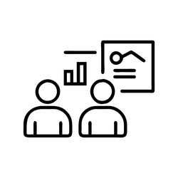 business people working for data analytics vector image