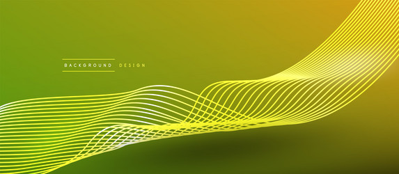 dynamic wave geometric design vector image