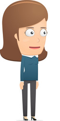 girl manager suitable for use in dialogs vector image