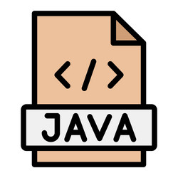 java icon design vector image