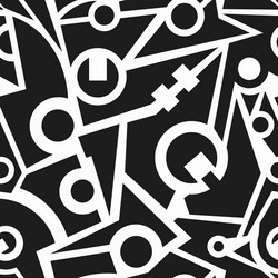 Retro Tech Grid Pattern vector image