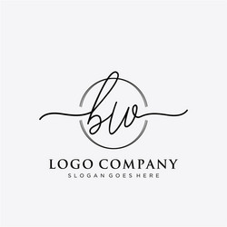 Elegant Initial Logo Script vector image