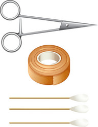 First Aid Supplies Collection Vector Image