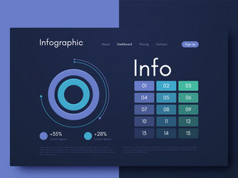 Infographic Template - Mobile Apps & Workflow vector image