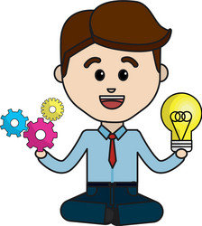 isolated web hosting design vector image