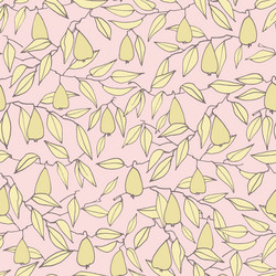 seamless pattern with pears for surface design vector image