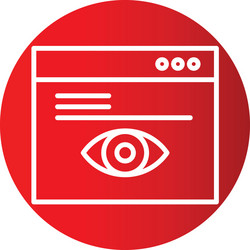browser icon in creative design with elements vector image