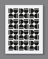 geometric abstract pattern of shapes vector image