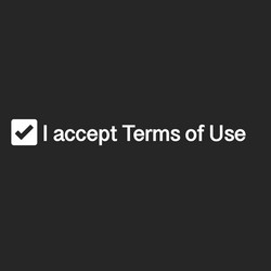 i accept terms use web checkbox accepting new vector