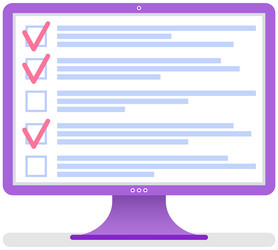 month scheduling to do list time management vector image