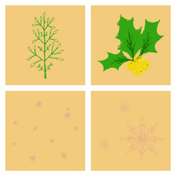 Set of snowflake icon sign design red background vector