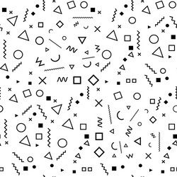 abstract black geometry white pattern image vector image