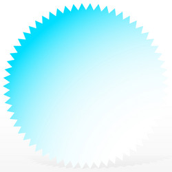 bright badge starburst shape with only 1 color vector image