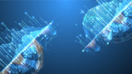 data science scientific-technological background vector image