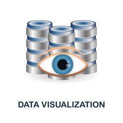 data visualization icon 3d from science vector image