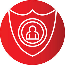 user icon in creative design with elements vector image