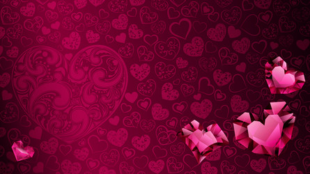 background hearts vector