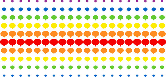 hint shape halftone spectrum effect vector image