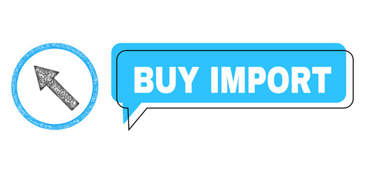 misplaced buy import message cloud and network up vector image