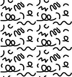 seamless pattern of abstract lines vector image