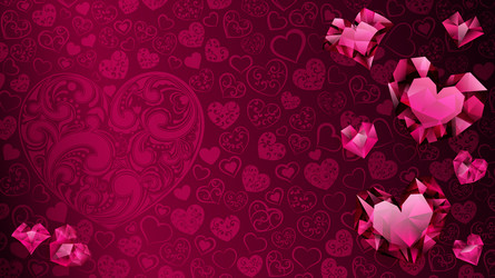 background hearts vector