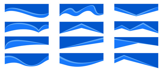 border shapes header for website banner abstract vector image