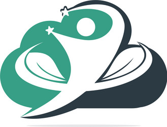 Healthy people logo design Royalty Free Vector Image
