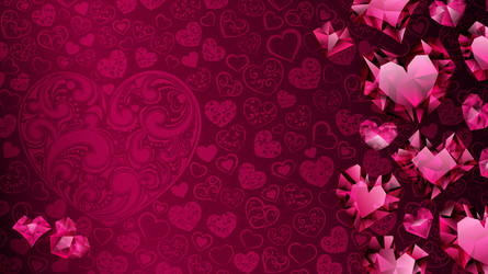 background hearts vector