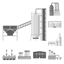 isolated object production and structure sign vector