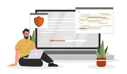 Operating System Optimization vector image
