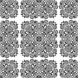 Seamless background with abstract ethnic pattern vector