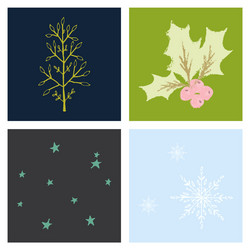 set of snowflake icon sign design red background vector image